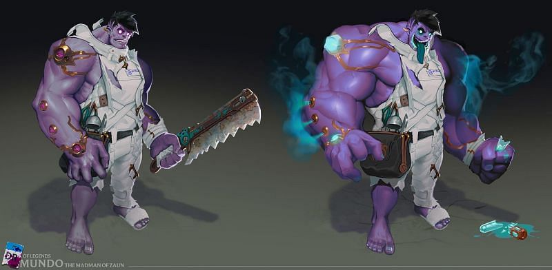 Only a reworked Dr. Mundo is planned will make it to the game this year (Image via Riot Games - League of Legends)