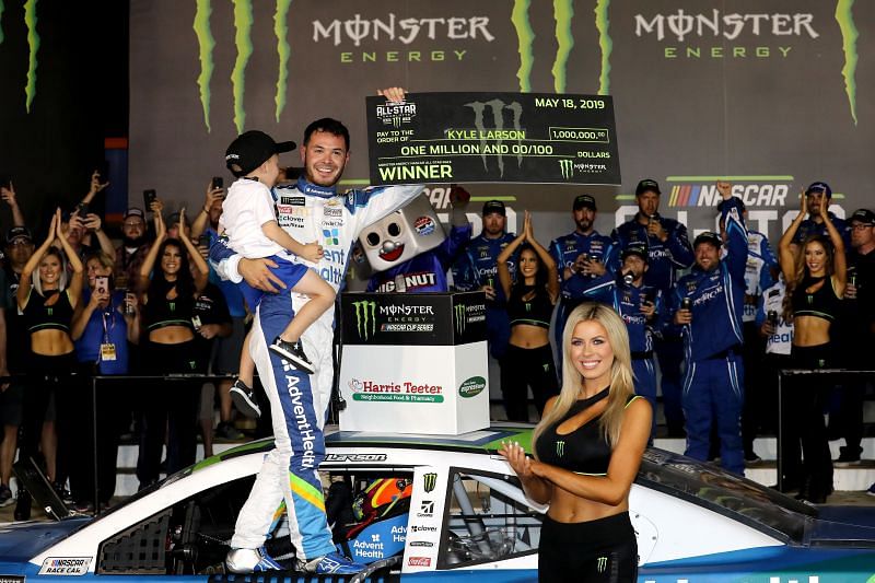 Kyle Larson wins the Monster Energy NASCAR Cup Series All-Star Race.