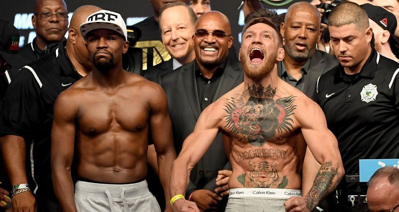 Floyd Mayweather (left) and Conor McGregor (Right)
