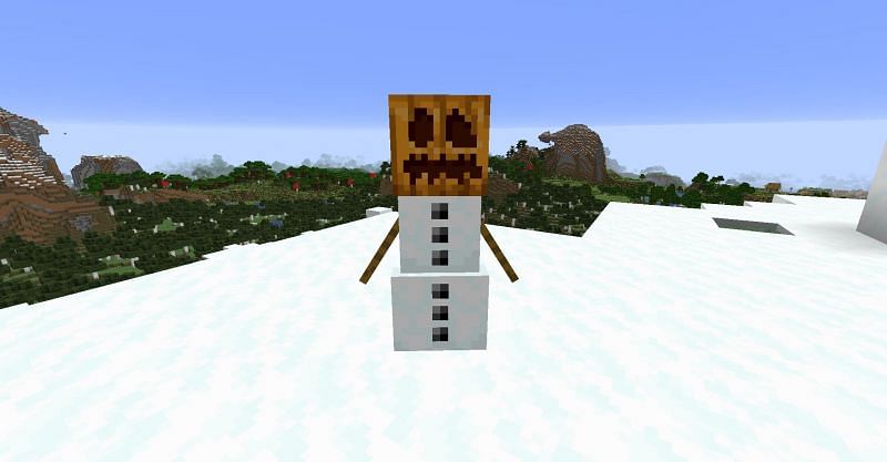 A Snow Golem in Minecraft (Image via Minecraft)