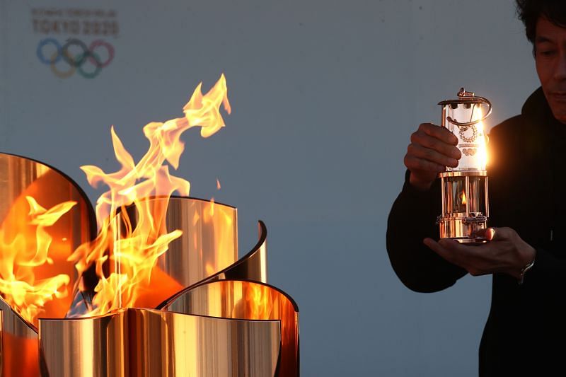 Olympic flame for the Tokyo Olympics