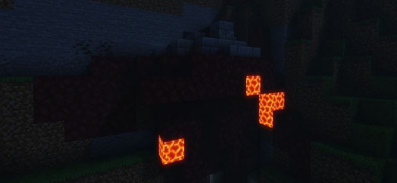 Shown: A ruined Portal (Image via Minecraft)