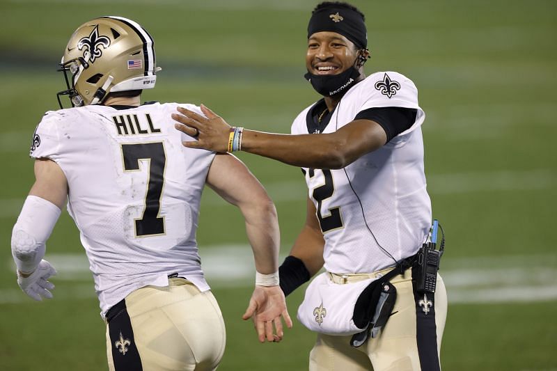 New Orleans Saints QB&#039;s Jameis Winston and Taysom Hill