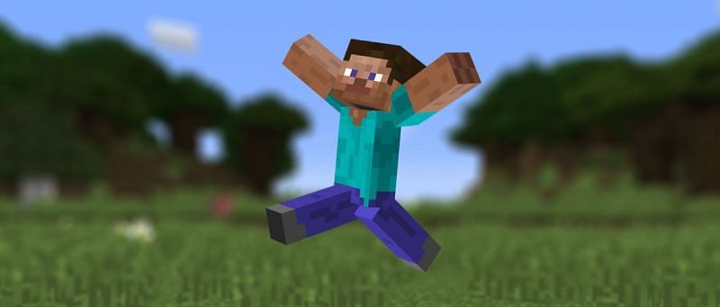 A Steve who is content with glitching speedruns! (Image via Mojang)