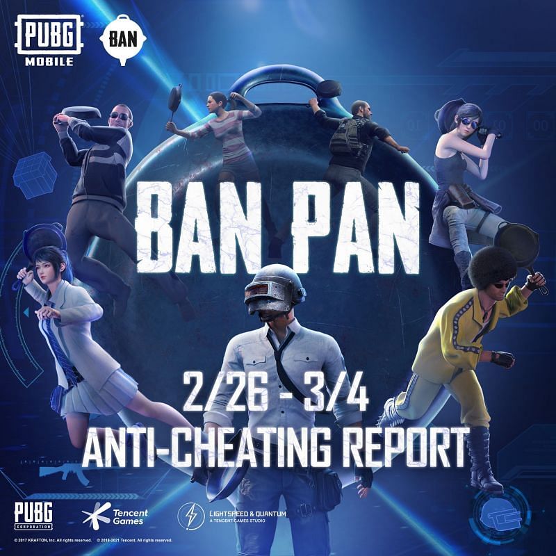 PUBG Mobile anti-cheating report