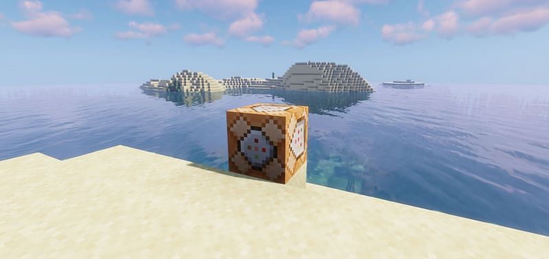 Shown: A very HD image of a Command Block (Image via Minecraft)