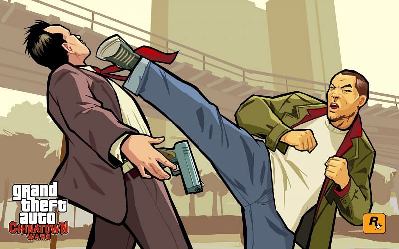 The pistol is largely forgettable in Chinatown Wars (Image via Rockstar Games)