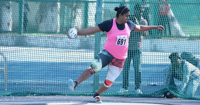 Kamalpreet Kaur qualifies for the 2021 Tokyo Olympics at the Federation Cup. (Image: Athletics Federation of India)