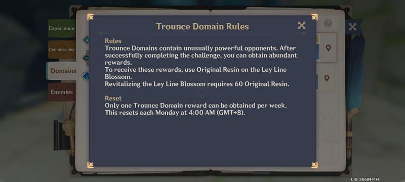 Trounce Domains such as Stormterror and Golden house reset every Monday at 4 AM server time
