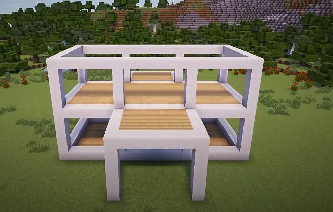 The upstairs structure must now be formed (Image via YT, Greg Builds)