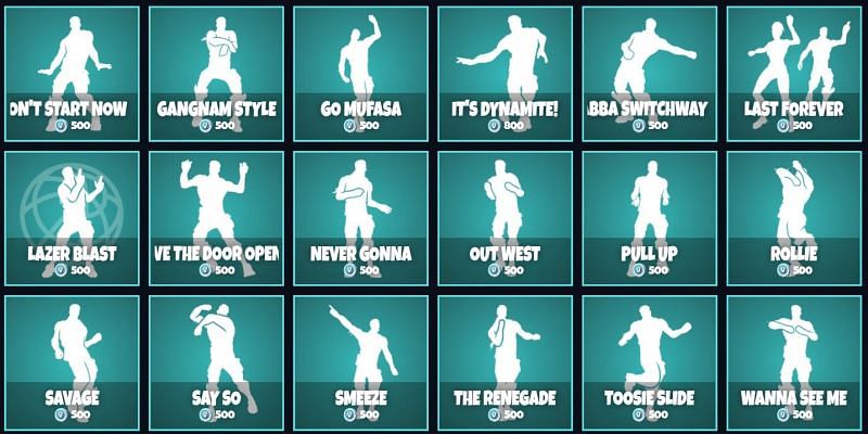Players can lay their hands on all the Icon Series emotes for now (Image via fnbr.co)