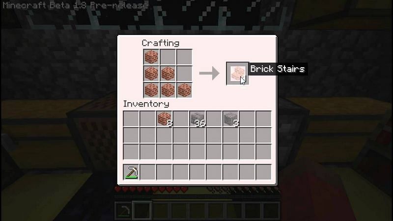 Bricks can be made into stairs, blocks, and slabs