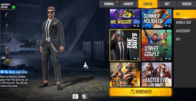 Crates in Free Fire