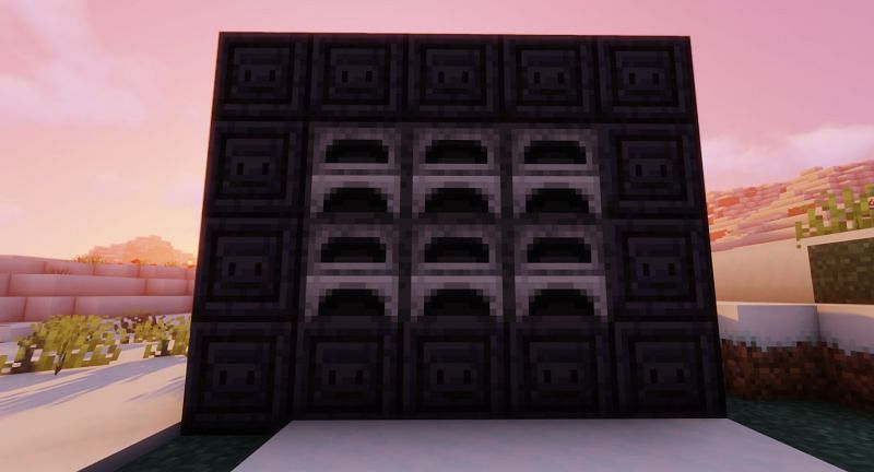 Shown: Furnaces surrounded by Chiseled Polished Blackstone (Image via Minecraft)