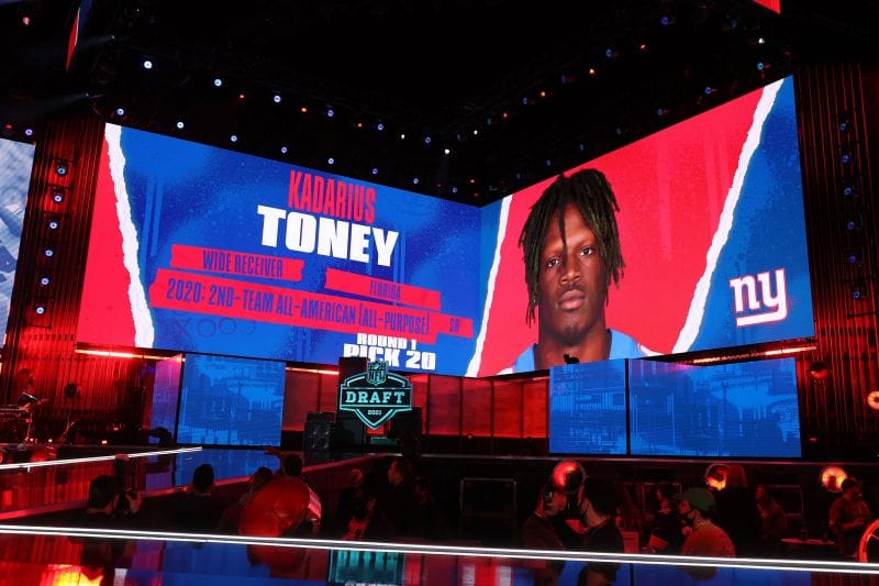 NFL Draft 2021 With the 20th overall pick, the New York Giants select Kadarius Toney, WR, Florida