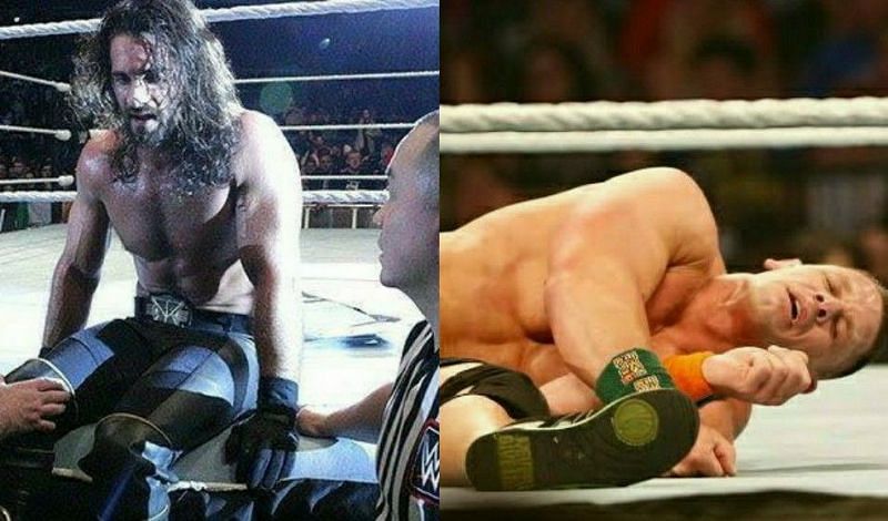 Seth Rollins and John Cena missed WrestleMania 32.