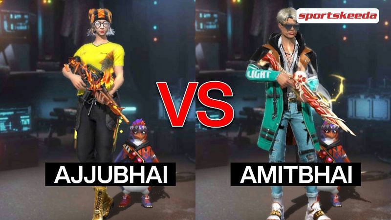 Ajjubhai (Total Gaming) Vs Amitbhai (Desi Gamers): Who Has Better Free ...