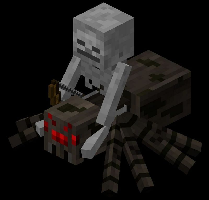 One of these rare breeds is the spider jockey, a combination of a spider being ridden by a skeleton which makes such a foe dangerous up close as well as from afar.&nbsp;