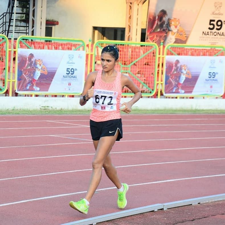 Priyanka hopes to breach the 1:27:00s mark for a podium finish at the Tokyo Olympics (Source: Facebook)