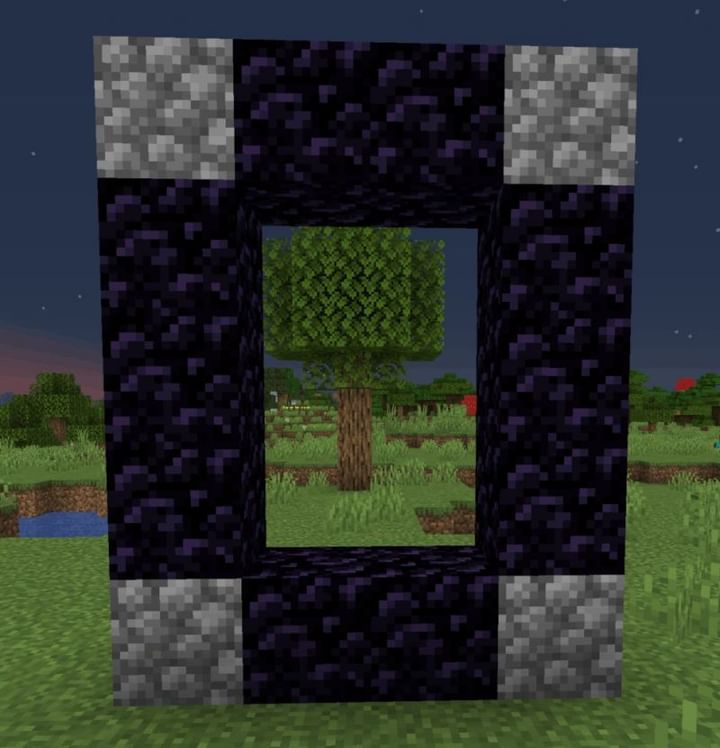 How to build a nether portal in Minecraft easily