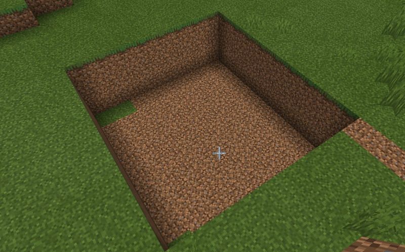 Creating an underground space to grow mushroom Minecraft