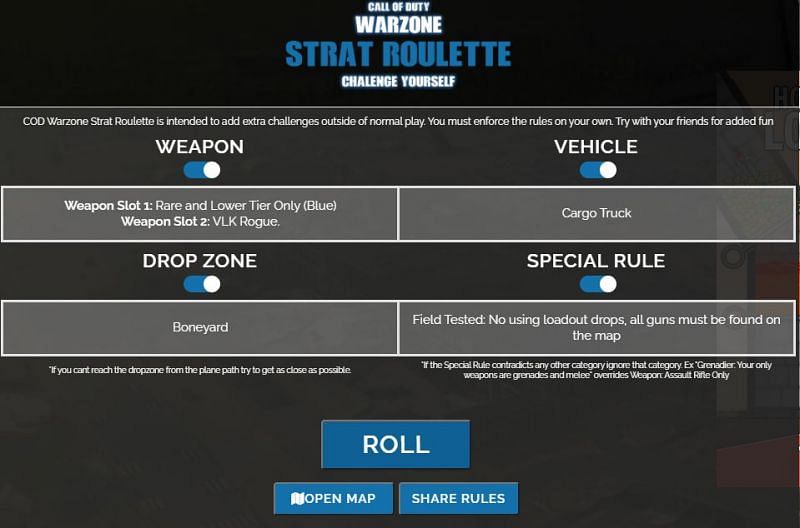 call of duty strat roulette