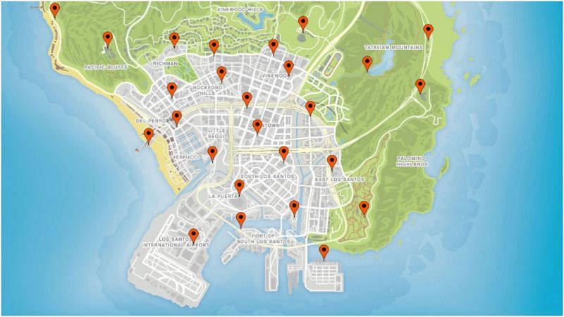 gta 5 all signal jammers map