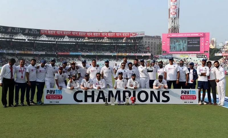 बांग्लादेश को 2 टेस्ट मैचों की सीरीज में 2-0 से हराने के बाद भारतीय टीम 