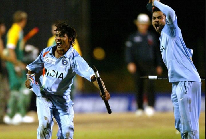 रविन्द्र जडेजा और विराट कोहली 2008 विश्व कप के दौरान