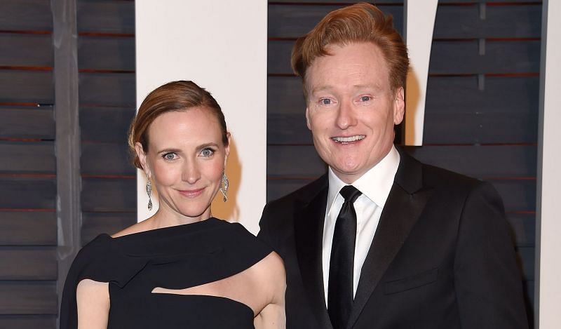 Conan O&#039;Brien fell in love with his wife Liza Powel on the set of his own show in 2000 (Image via Getty Images)