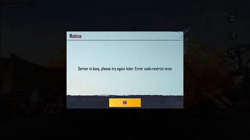 Battlegrounds Mobile India में एरर &quot;Server is busy, please try again later&quot;