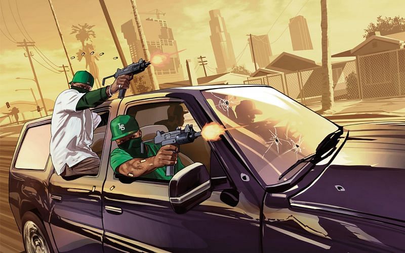Some players enjoy the cinematic experience of GTA San Andreas (Image via Wallpaper Cave)