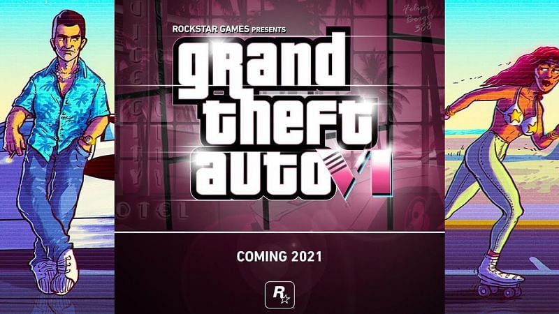 A fan-made poster for GTA 6 anticipating a 2021 release (Image via ZacCoxTV, YouTube)