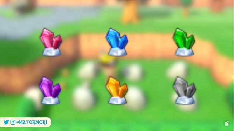 New Leaf players could gather ores by breaking rocks (Image via Myor Mori)
