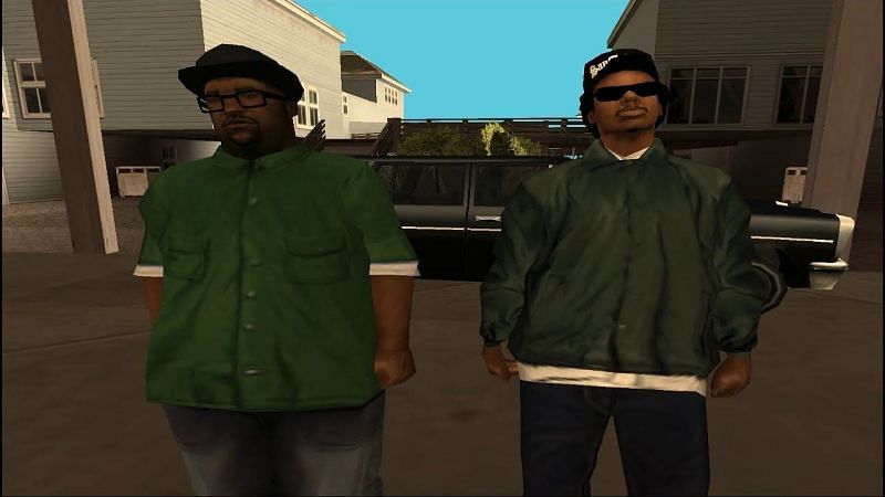 Big Smoke and Ryder no longer represent green (Image via the YouTube channel of CARL JOHNSON)