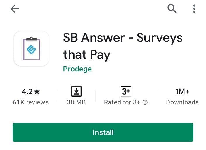 SB Answer (Image via Google Play)