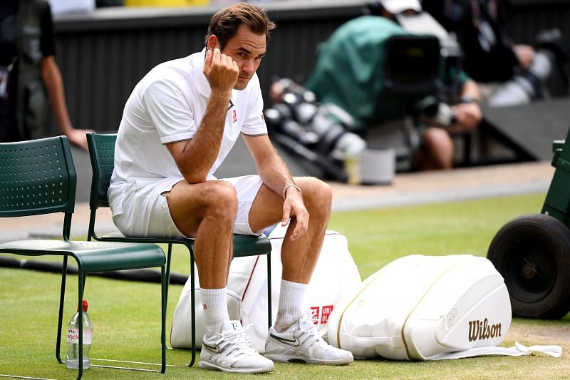 Roger Federer&#039;s hopes of making a deep run at Wimbledon are fading by the minute