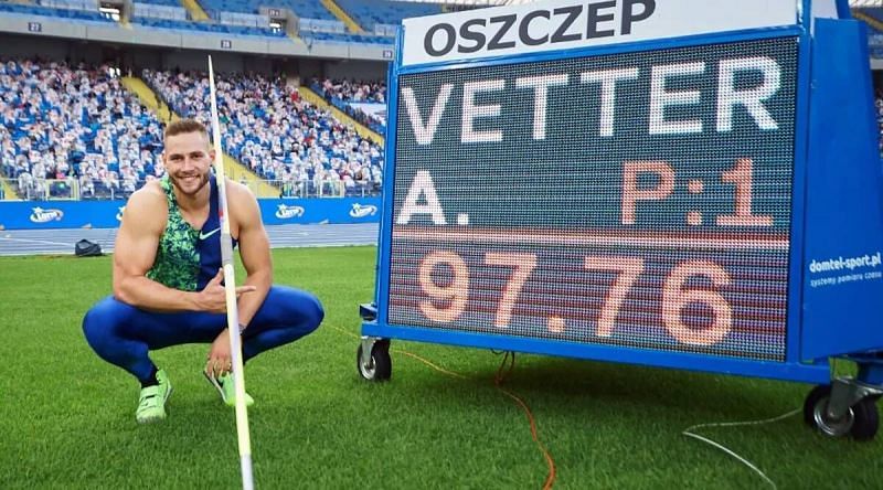Johannes Vetter is a firm favourite for to secure gold at the Tokyo Olympics (Courtesy: Twitter)