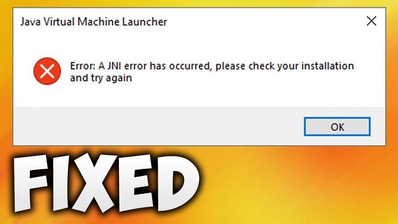 How to fix the JNI Error in Java Edition when setting up a Minecraft Server