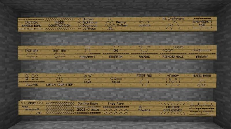 Signs in Minecraft: Everything players need to know