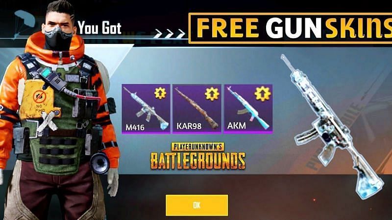 Tips to get free weapon skins in Battlegrounds Mobile India