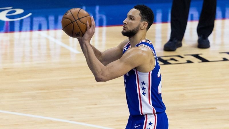 Ben Simmons at the free-throw line