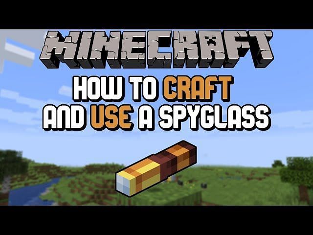 How to craft and use a spyglass in 1.17. Image via Sportskeeda