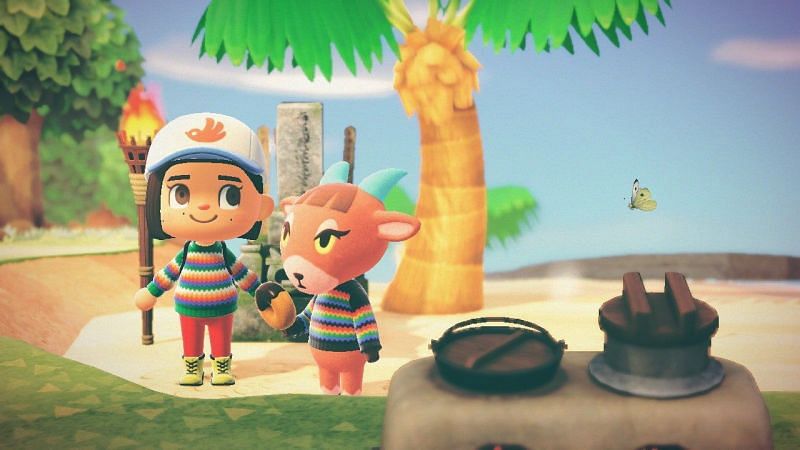 Animal Crossing: New Horizons&#039; fan-favourite goat, Pashmina (Image via Reddit)