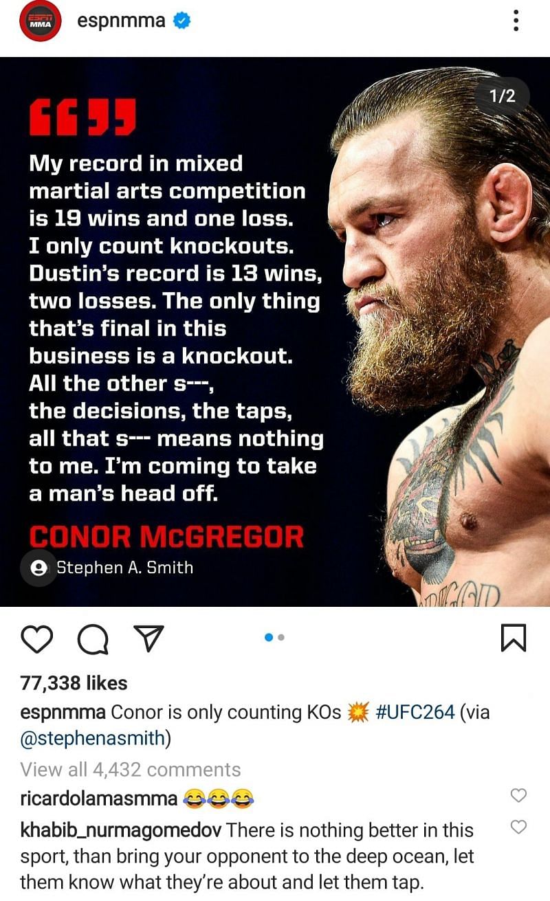 UFC 264: Khabib Nurmagomedov Sends A Message To Conor McGregor After ...