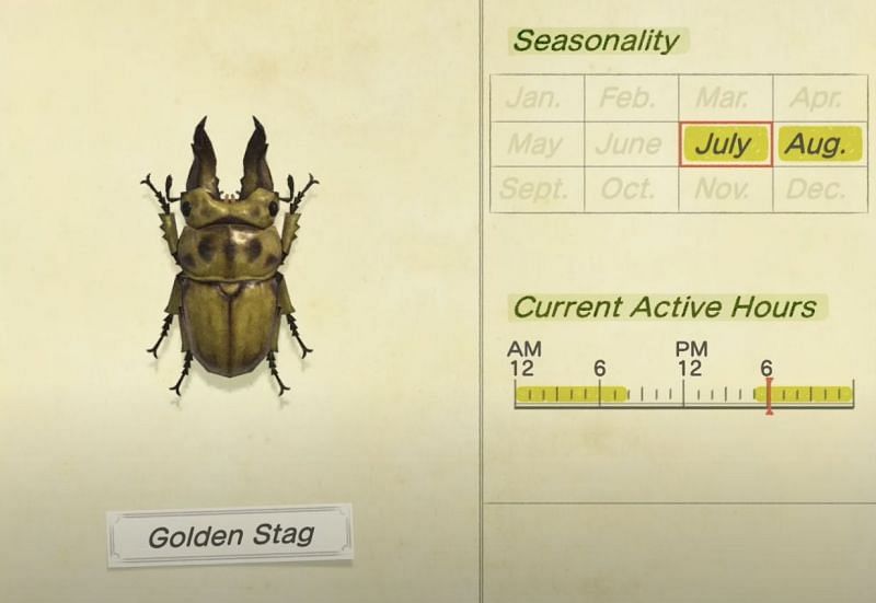 Golden Stag in Animal Crossing: New Horizons (Image via King Ryrex)