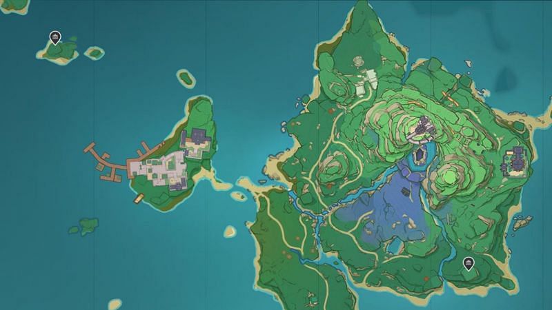 Genshin Impact Inazuma Shrines of Depth locations with keys