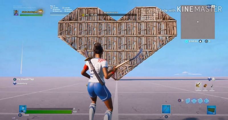 How to build a heart in Fortnite with only 8 builds (Season 7 guide)