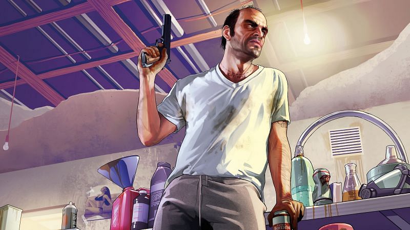 Trevor Philips showcases his intelligence several times in GTA 5 (Image via UHD Wallpapers)