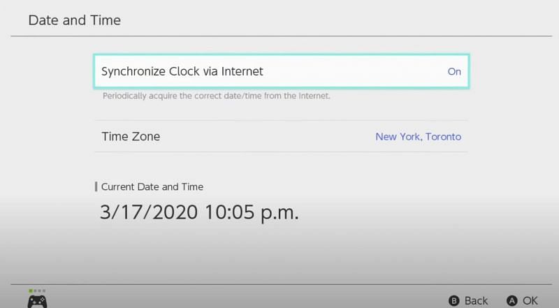 Time Travel settings in Animal Crossing: New Horizons (Image via Peekmp)